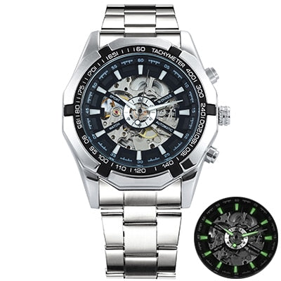 Men's Skeleton Automatic Mechanical Watch - Vintage