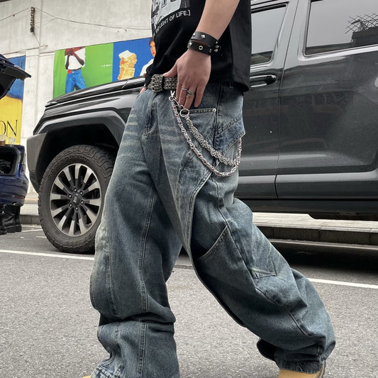 Transform Your Style with Loose Straight Leg Wide Leg Curved Knife Pants