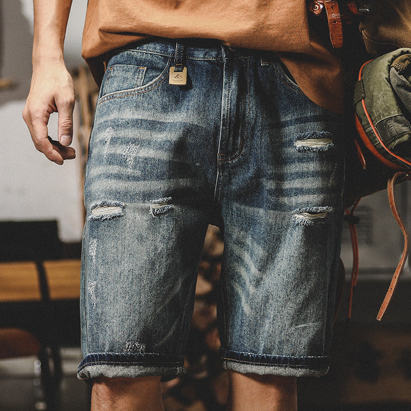 Men's Loose Straight Leg Selvedge Denim Pants