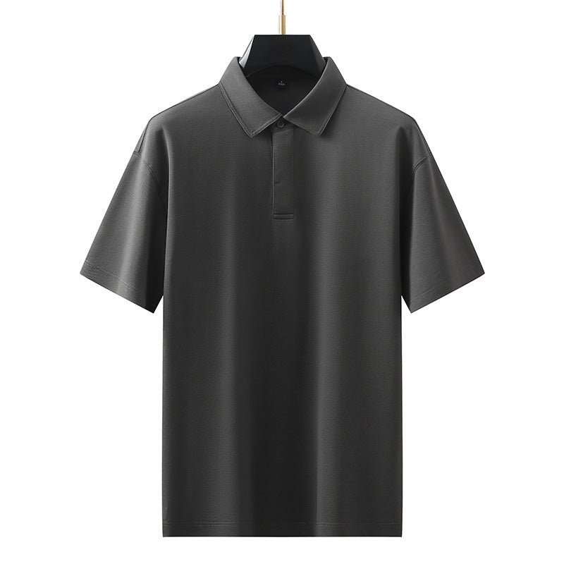 Short Sleeve Polo Shirt for Men High-Grade Flip Collar T-Shirt
