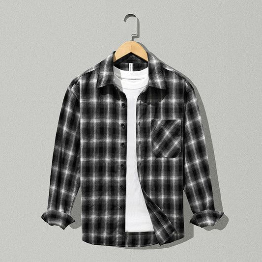 Thick Plaid Casual Shirt for Men