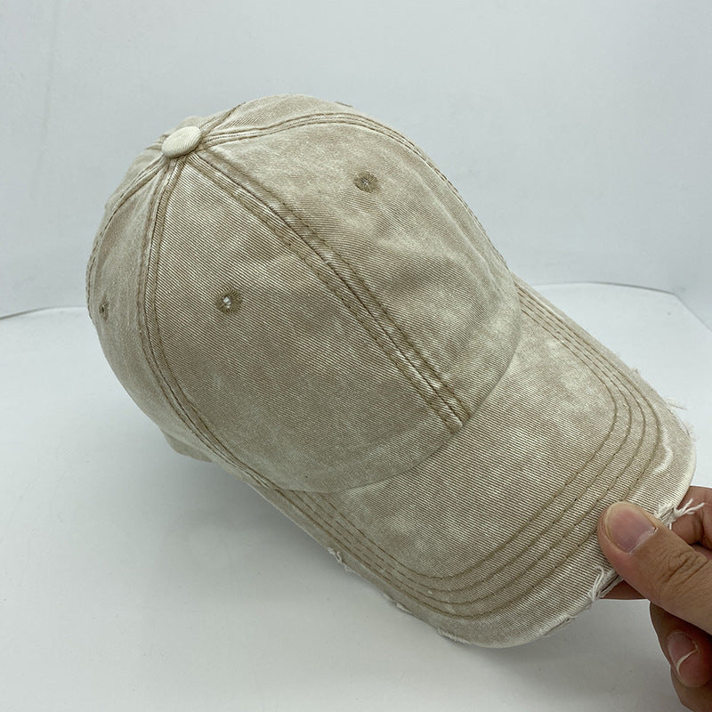 Women's Retro Denim Baseball Cap for Sun Protection