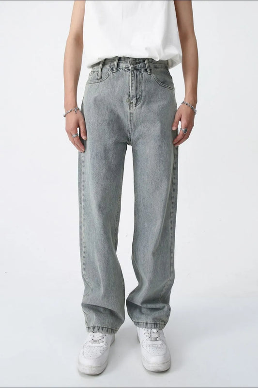 Baggy Jeans with Pockets - Japanese Denim