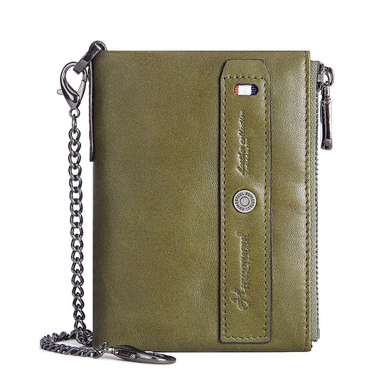 Genuine Leather Men's Wallet - Cowhide