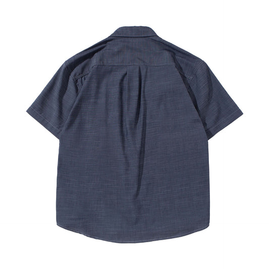 Thin Denim Short-Sleeved Shirt for Men