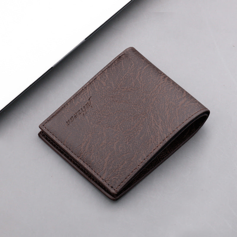 Men's Wallet with Zipper - Ultra Thin, Simple Design