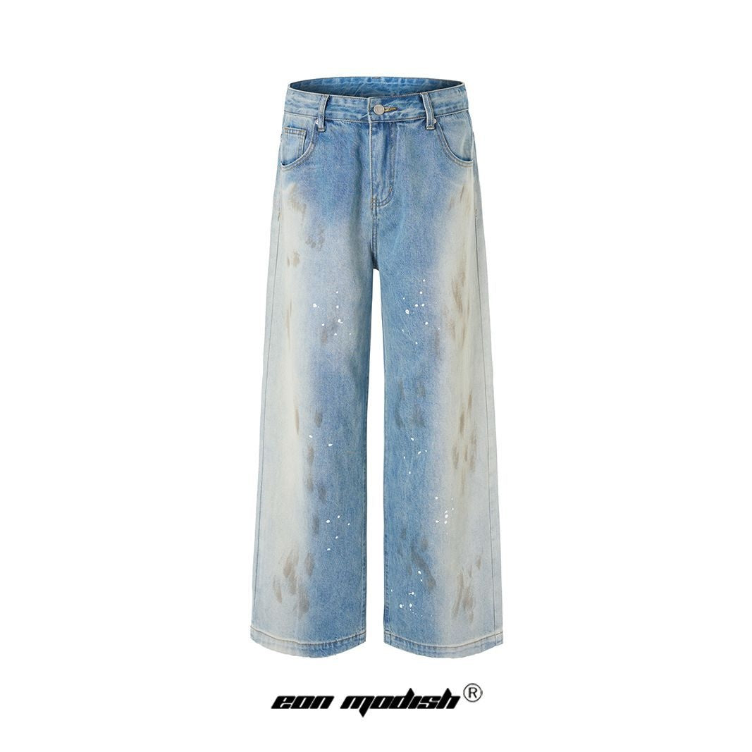 Premium Washed Gradient Denim Pants with Superior Craftsmanship