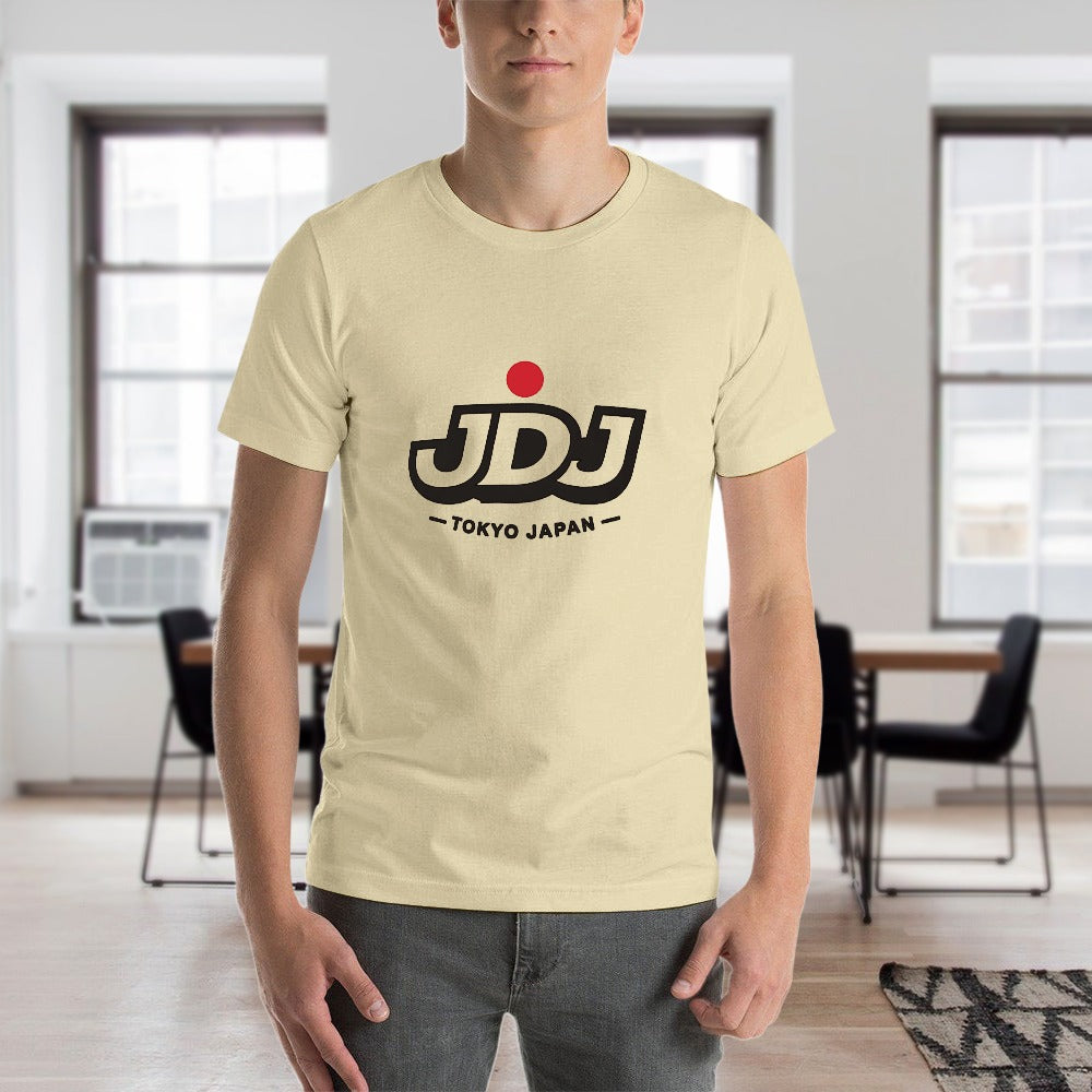 JDJ Logo Men's Short Sleeve T-Shirt 100% Cotton - Sand Color