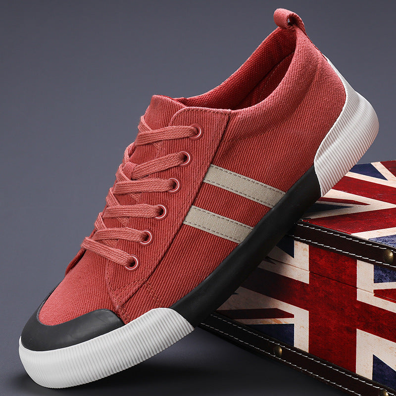 Men's Lightweight Breathable Canvas Low Top Sneakers