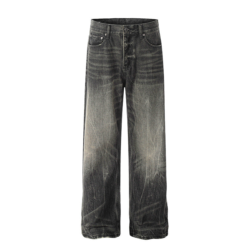 Premium Washed Denim Jeans - Modern