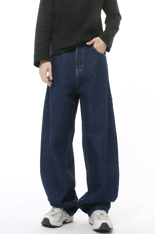 Wide Leg Jeans with Pockets - Japanese Denim