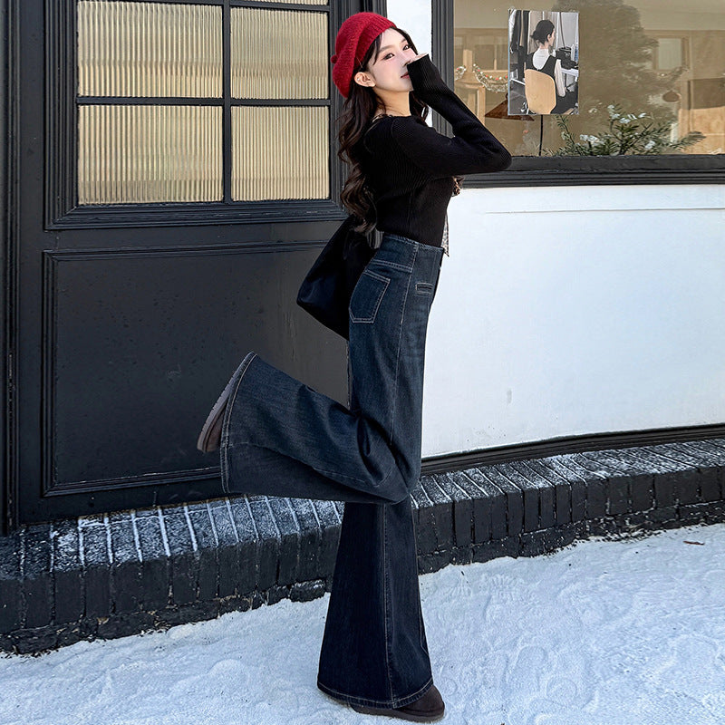 Women's Vintage Bell-Bottom Jeans - Slimming Flare Pants