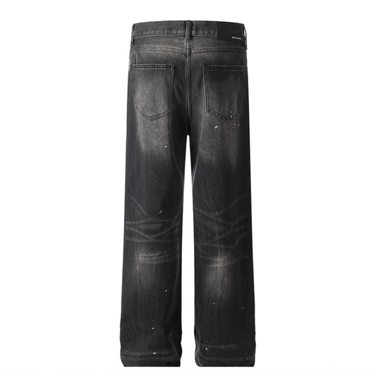 Premium Japanese Denim Ink Splash Jeans