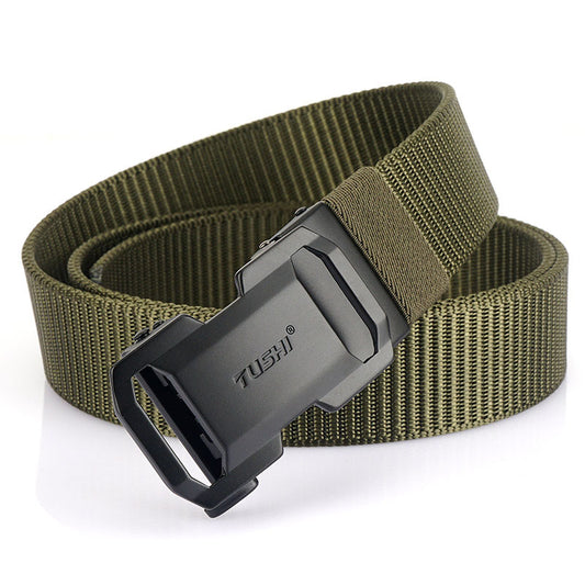 Men's Versatile Automatic Buckle Nylon Belt
