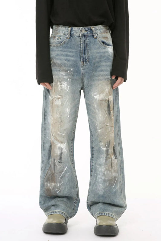 Baggy Jeans with Pockets - Japanese Denim