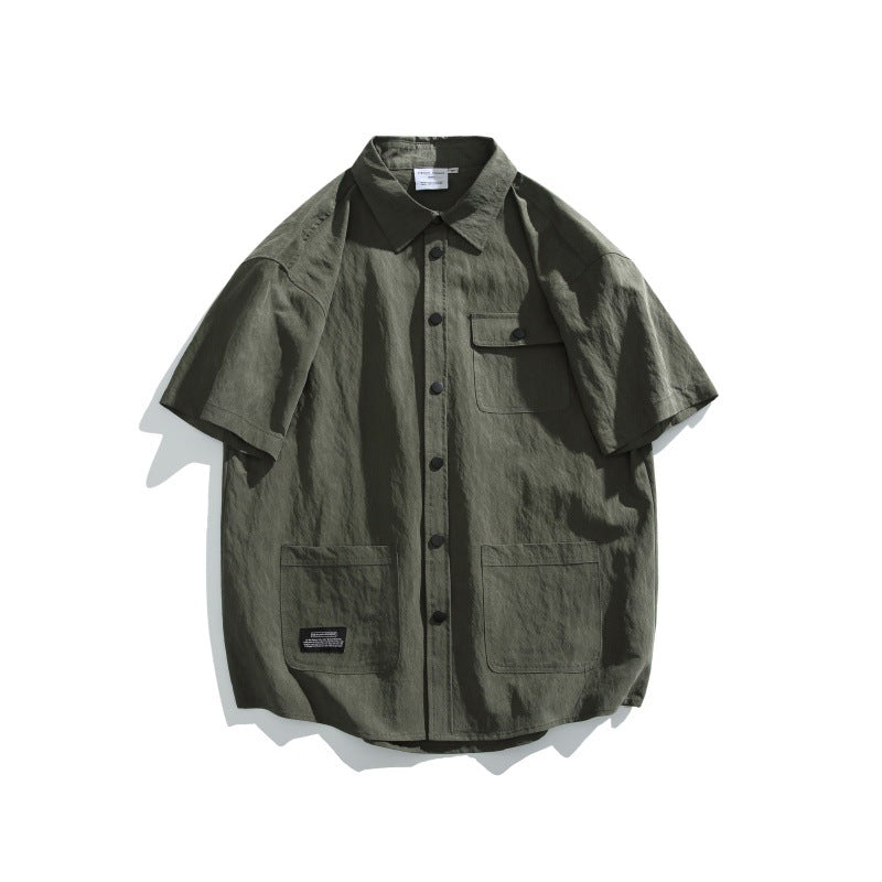 Multi Pocket Loose Fit Workwear Shirt for Men and Women