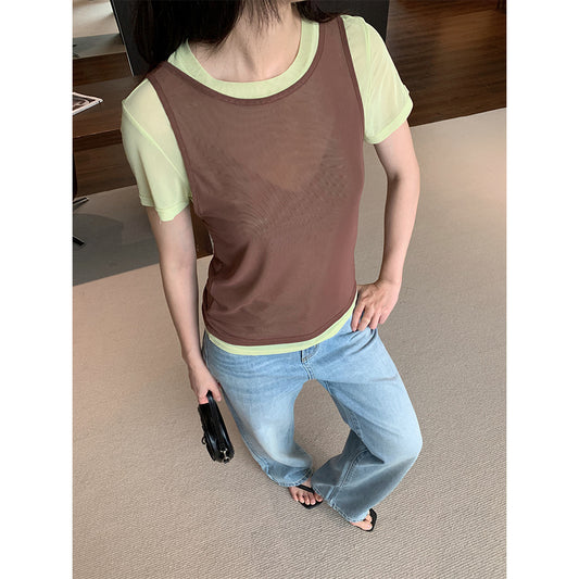 Women's Retro Casual Denim Pants - Straight Leg Slim Fit