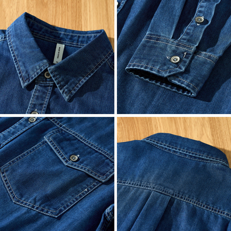 Men's Thickened Denim Shirt