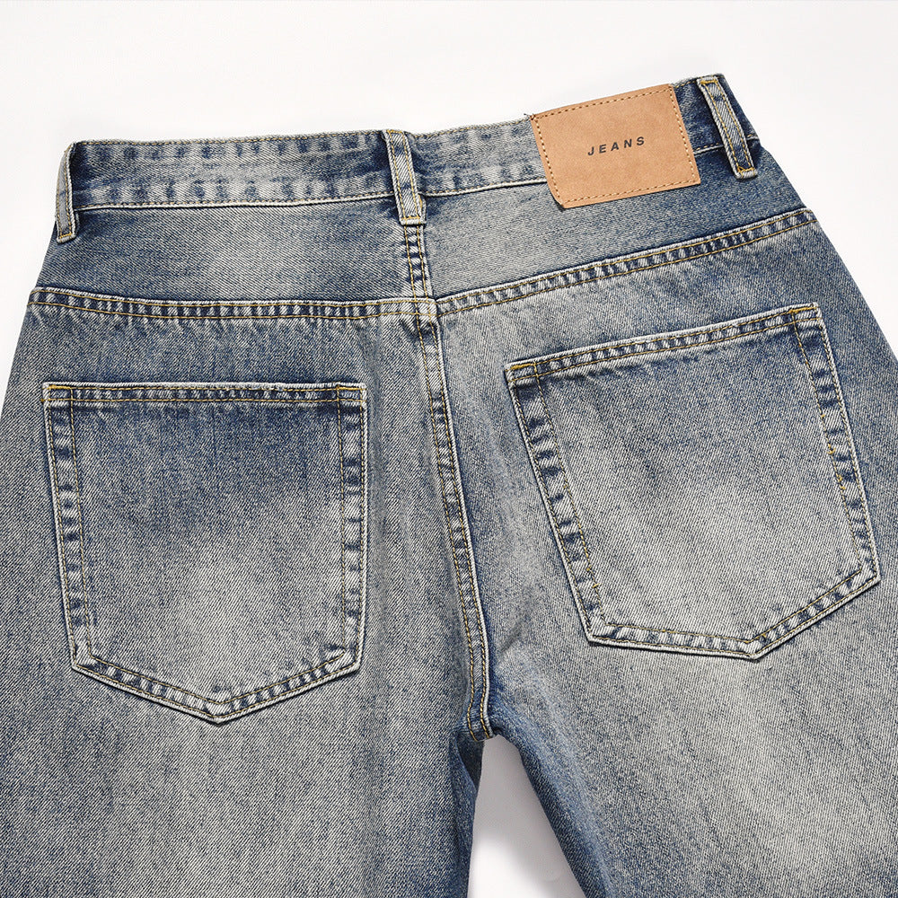 Ripped Denim Wide Leg Jeans for Women Casual Street Style