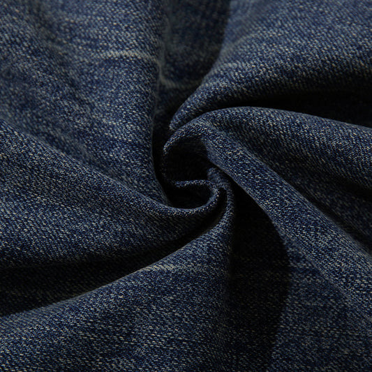 Washed Vintage Flared Denim Trousers