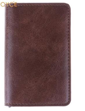 Men's Metal Card Holder - RFID Credit Card Holder - Leather