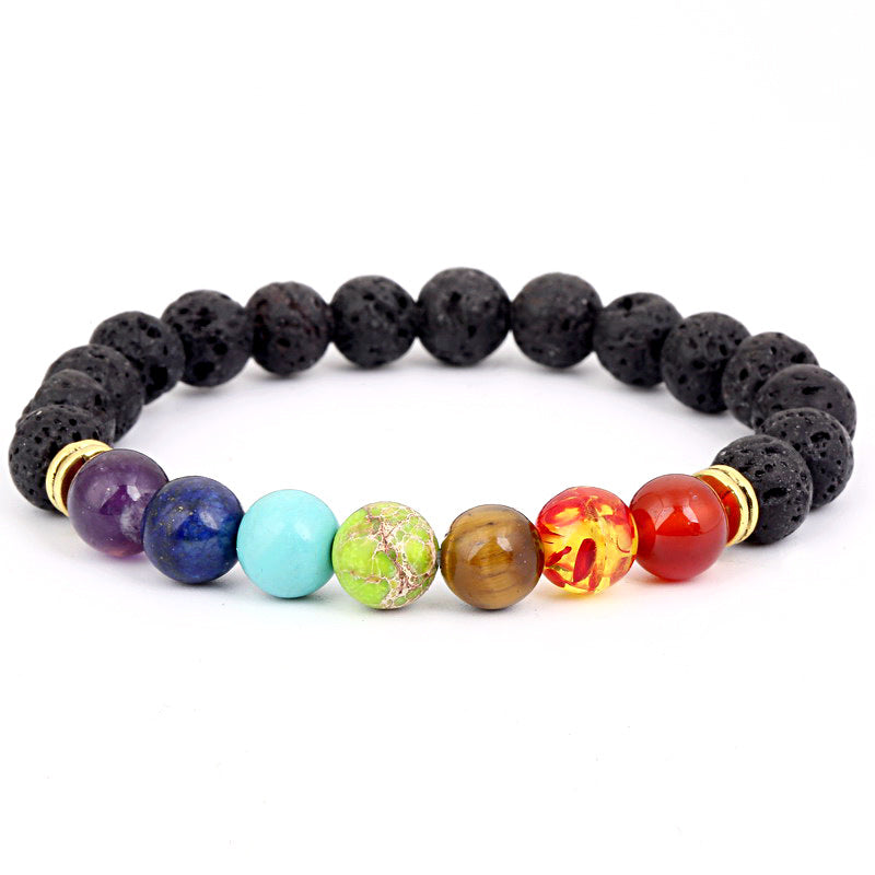 Alloy Jewelry Volcanic Stone Beaded Bracelet