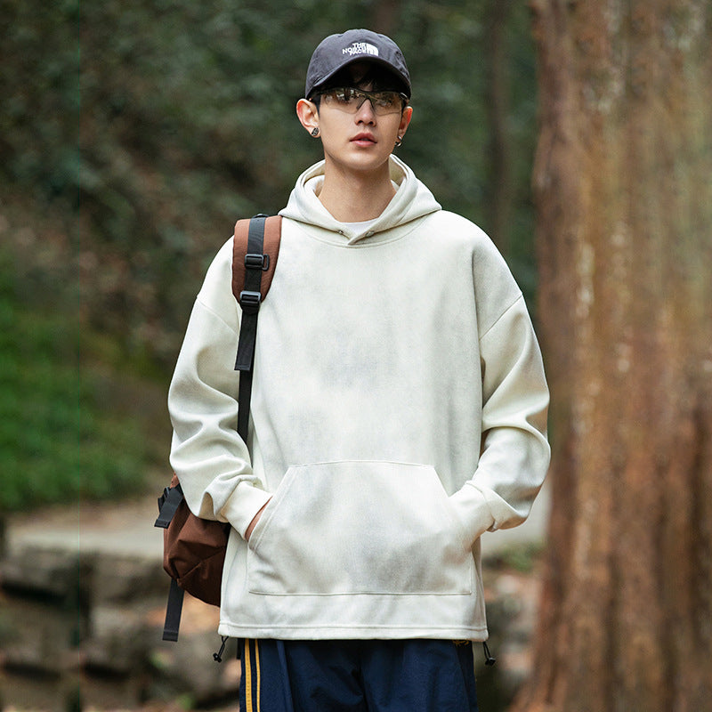 Men's Hot Washed Hooded Sweatshirt