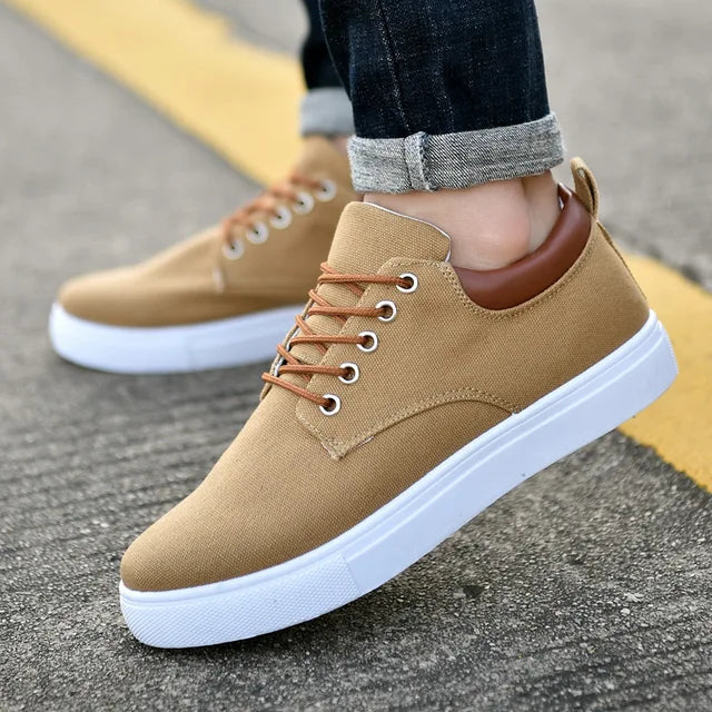 Men's Canvas Sneakers - Solid Colors