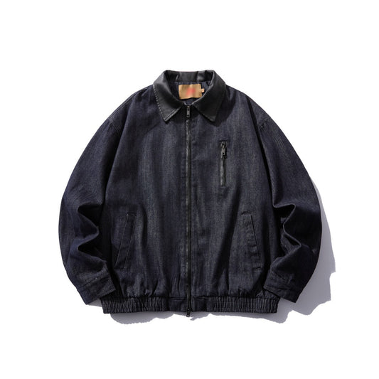 Men's Zip Front Denim Jacket