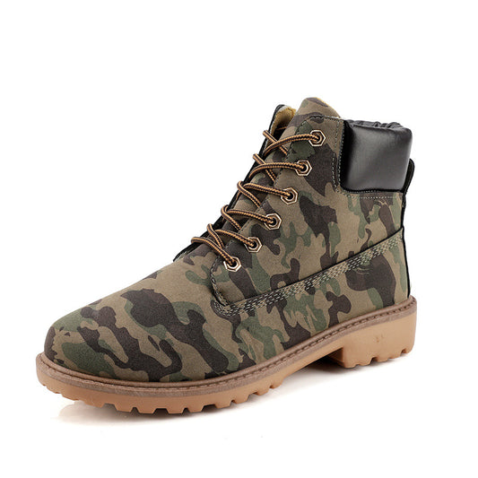 High Top Boots for Men Casual Baotou Workwear Shoes