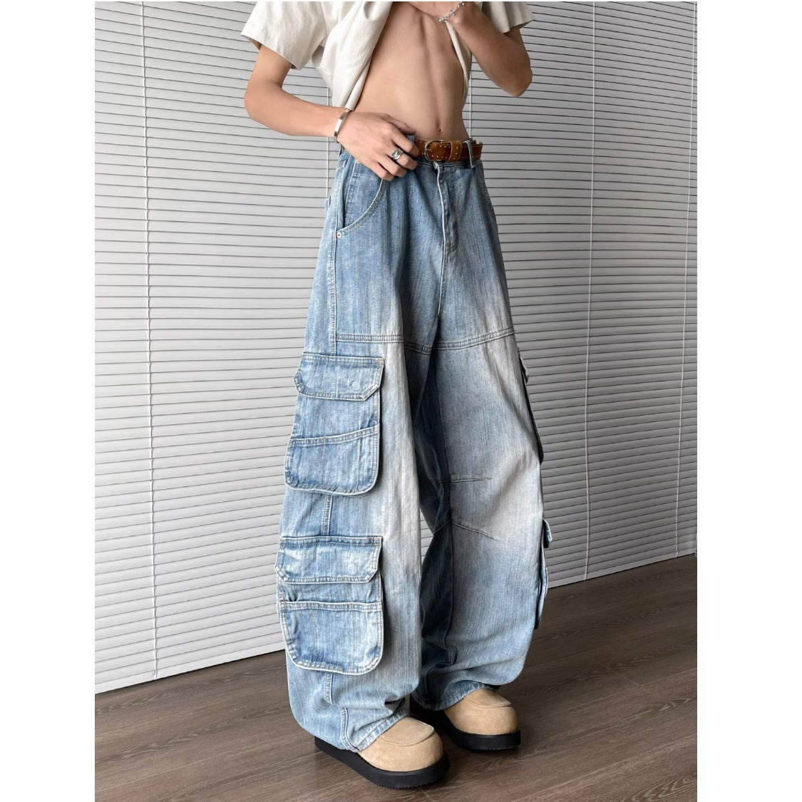 Summer Loose Fitting Wide Leg Pants for Men