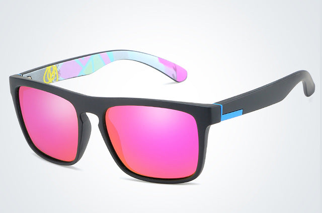 Polarized Men Sunglasses Vintage Square Driver Shades With Mirrored Lenses