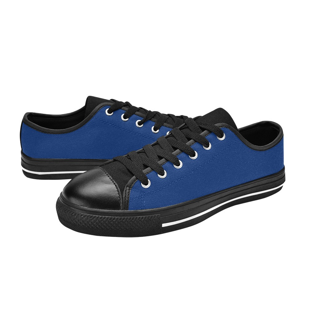 Men's Canvas Low Top Shoes - Dark Blue