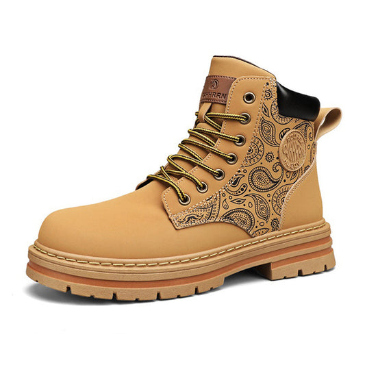 Men's High Top Boots - Outdoor Casual Workwear Shoes