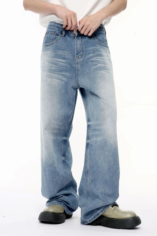 Wide Leg Jeans with Pockets - Luxury Japanese Denim