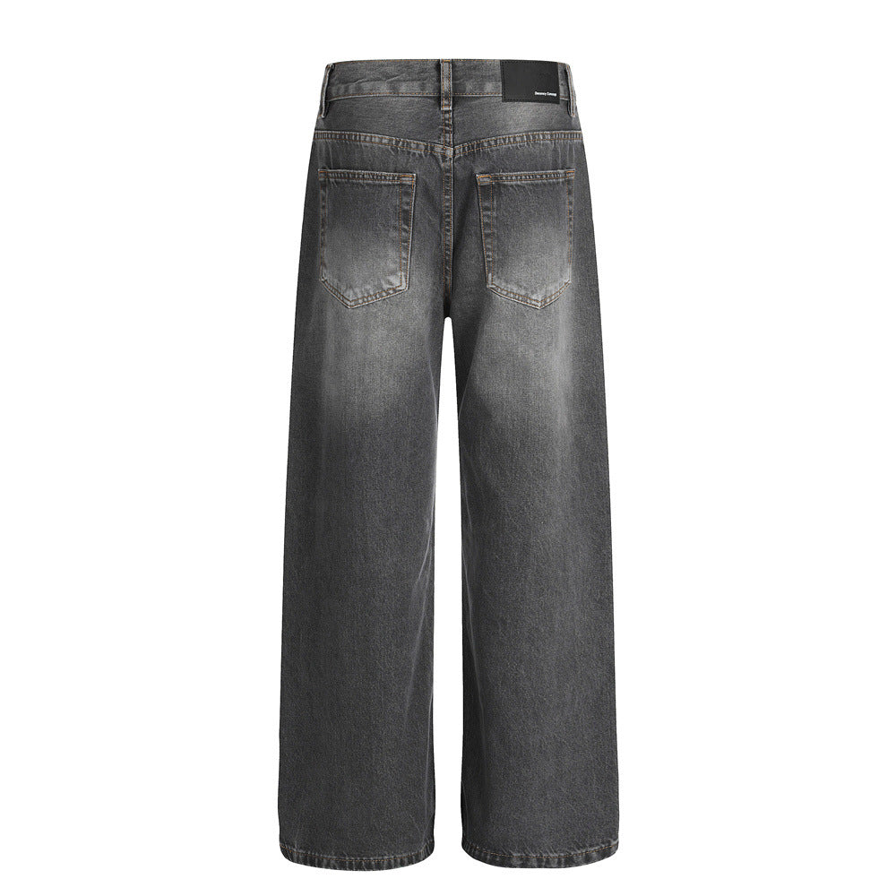 Straight Leg Loose Fit Denim Pants