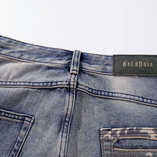 Washed Vintage High-Quality Tapered Jeans