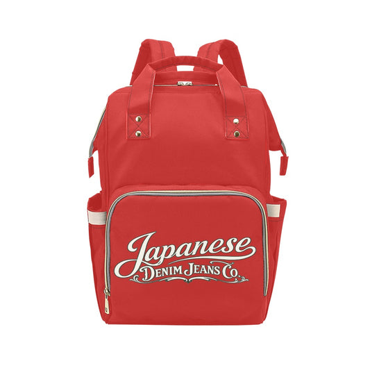 Japanese Denim Jeans Logo Backpack