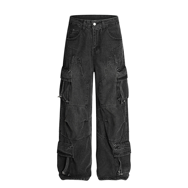 Heavy Industry Multi Pocket Workwear Jeans