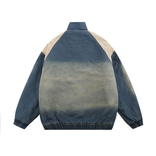 Washed Denim Jacket in Cotton