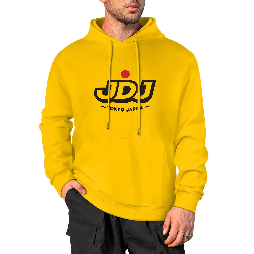 JDJ Tokyo Logo Pure Cotton Hoodie - Yellow