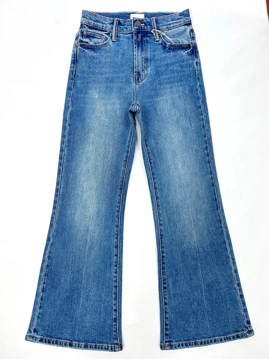 Women's High Waist Stretch Wide Leg Flare Jeans