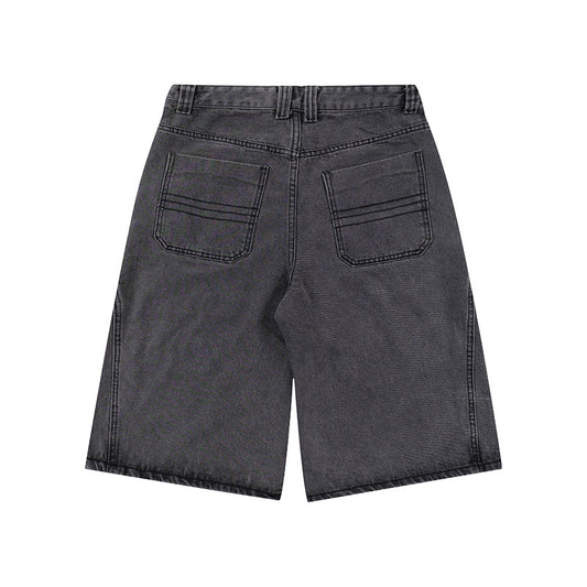 Premium Washed Ripped Denim Shorts for