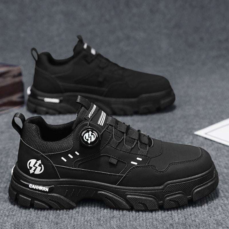 Low Cut Workwear Shoes for Men - Casual Leather Shoes