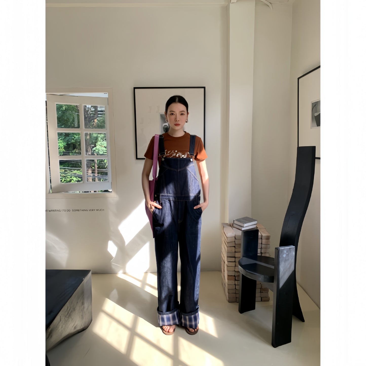 Premium Wide-Leg Overalls Made from Japanese Denim with Unique Design