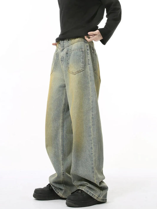 Men's Distressed Backward Jeans