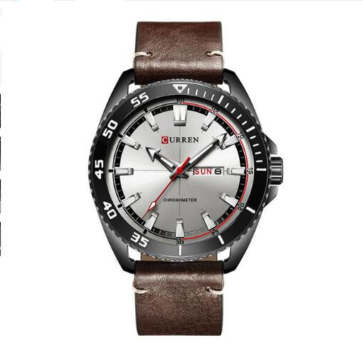 Luxury Men’s Leather Quartz Wrist Watches