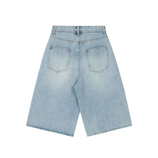 Casual Loose Wide Leg Denim Pants