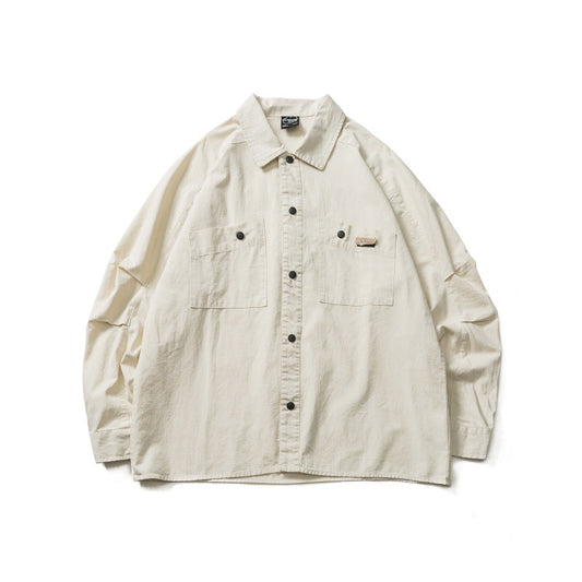 Washed Long Sleeved Magic Labeled Shirt for Men