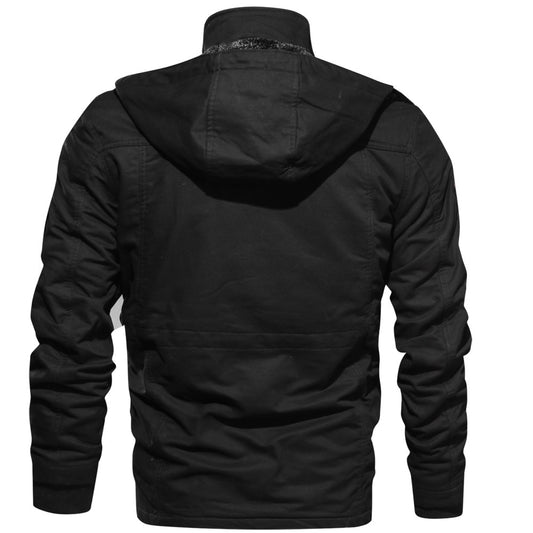 Gothic Plus Size Men's Jacket Long Sleeve Stand Collar Slim Casual Gothic Black Goth Men Jacket